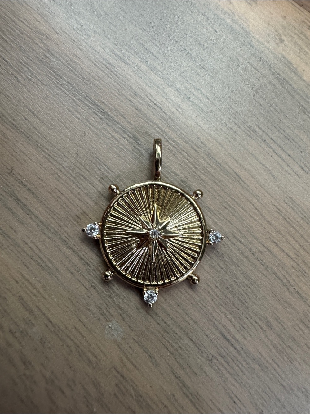 Miranda Frye Gold Compass Starburst Charm - Elegant Women's Jewelry